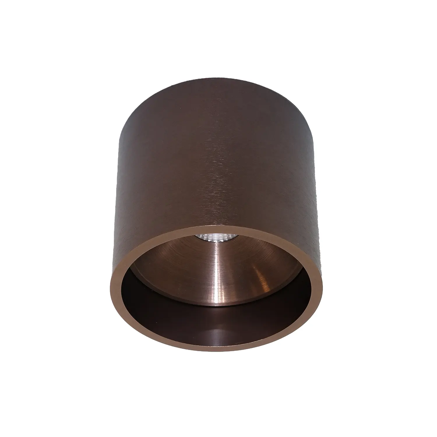 Artdelight Plafondlamp Orleans Ø 11 cm H 10 cm koper brons