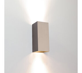 Artdelight Wandlamp Dante 2 lichts 15,5 x 6,5 cm champagne