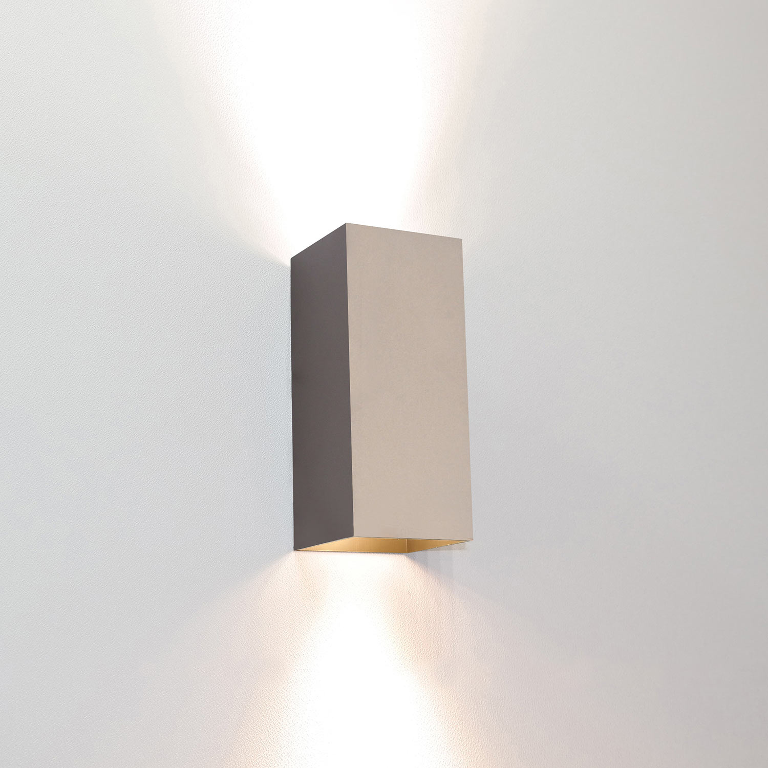 Artdelight Wandlamp Dante 2 lichts 15,5 x 6,5 cm champagne