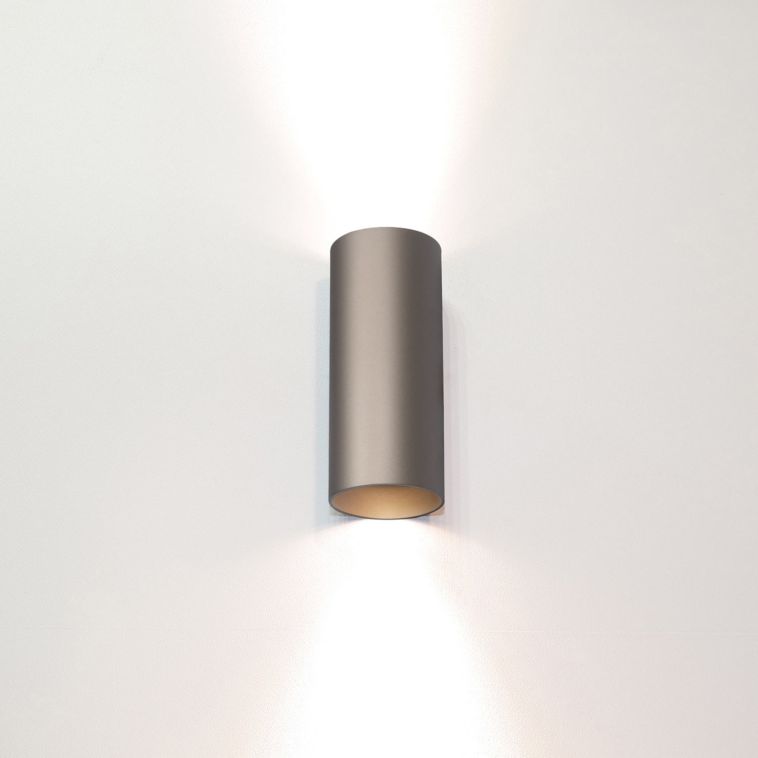 Artdelight Wandlamp Roulo 2 lichts H 15,4 Ø 6,5 cm champagne