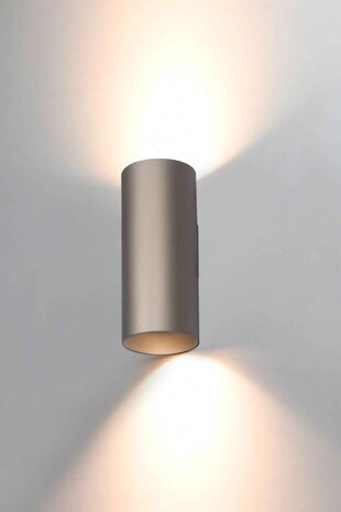 Artdelight Wandlamp Roulo 2 lichts H 15,4 Ø 6,5 cm champagne Artdelight Wandlamp Roulo 2 lichts H 15,4 Ø 6,5 cm champagne
