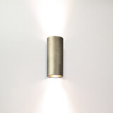 Artdelight Wandlamp Roulo 2 lichts H 15,4 Ø 6,5 cm antiek brons