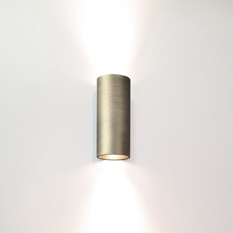 Artdelight Wandlamp Roulo 2 lichts H 15,4 Ø 6,5 cm antiek brons Artdelight Wandlamp Roulo 2 lichts H 15,4 Ø 6,5 cm antiek brons