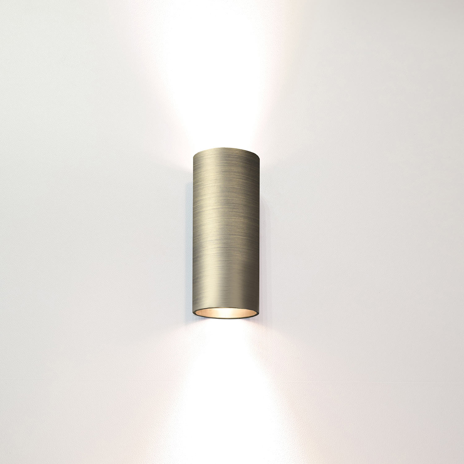 Artdelight Wandlamp Roulo 2 lichts H 15,4 Ø 6,5 cm antiek brons
