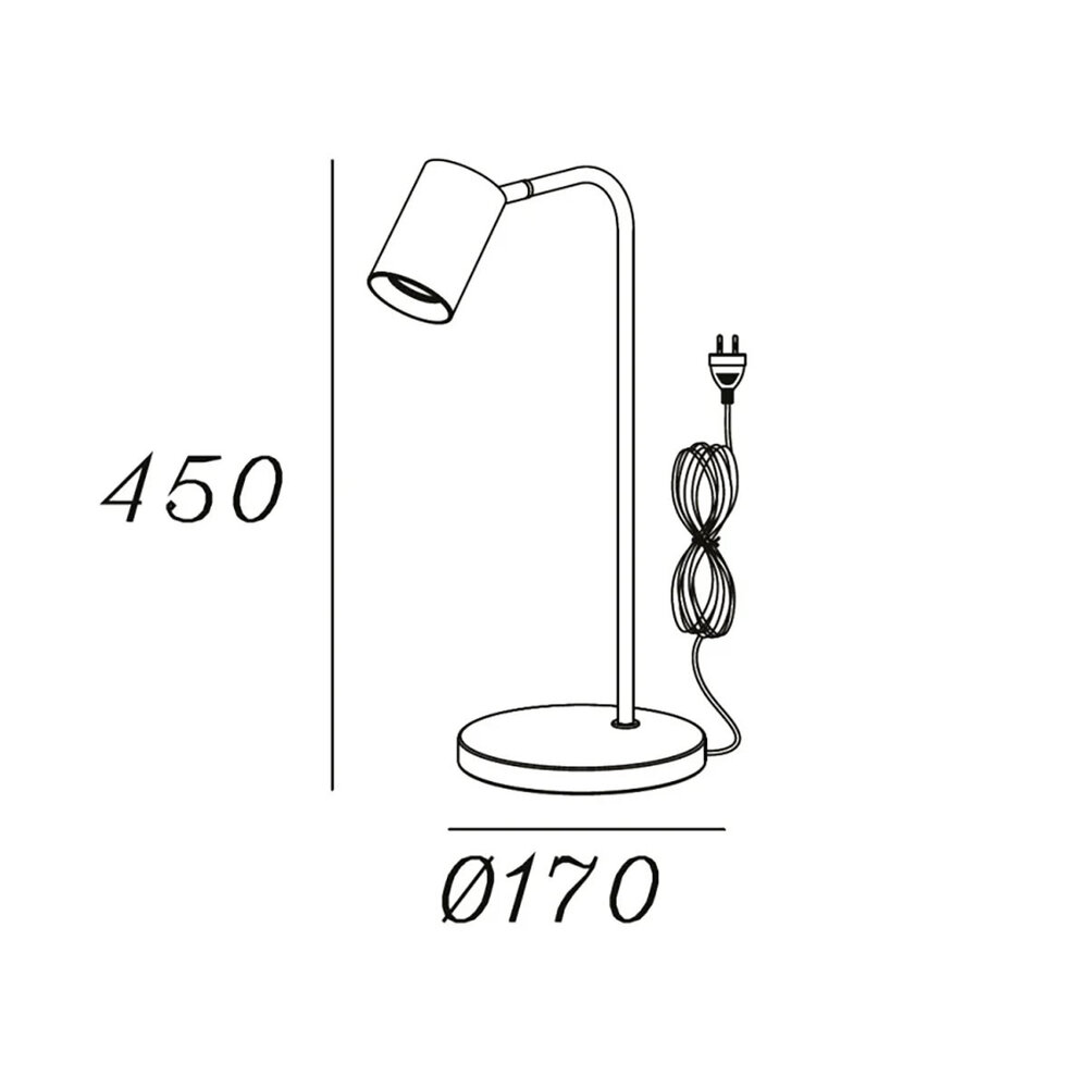 Artdelight Tafellamp Megano H 45 cm zwart Artdelight Tafellamp Megano H 45 cm zwart