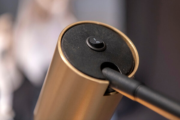 Artdelight Tafellamp Megano H 45 cm zwart goud Artdelight Tafellamp Megano H 45 cm zwart goud