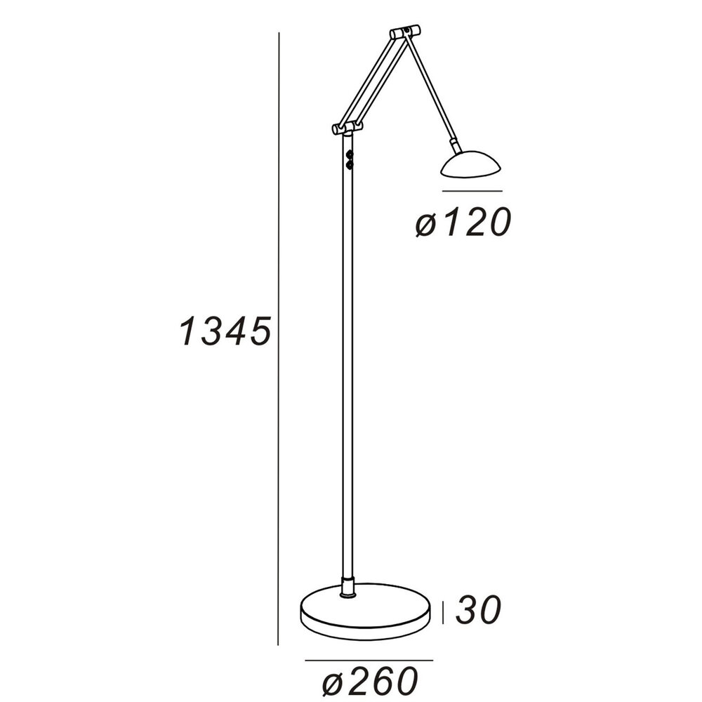 Artdelight Vloerlamp Palermo H 135 cm zwart Artdelight Vloerlamp Palermo H 135 cm zwart