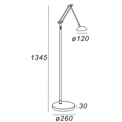 Artdelight Vloerlamp Palermo H 135 cm zwart Artdelight Vloerlamp Palermo H 135 cm zwart