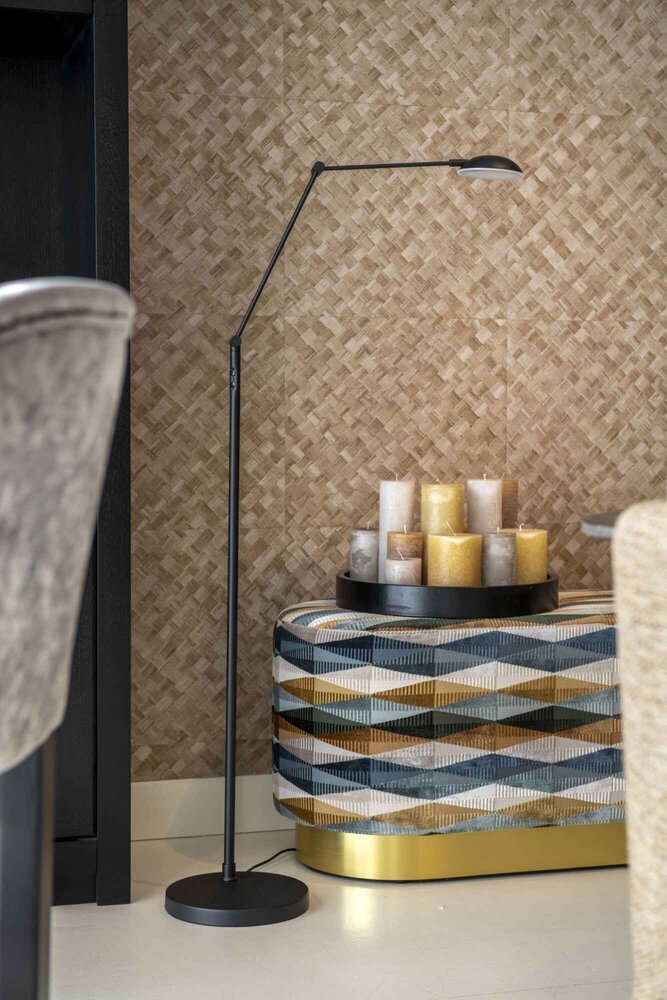 Artdelight Vloerlamp Palermo H 135 cm zwart Artdelight Vloerlamp Palermo H 135 cm zwart