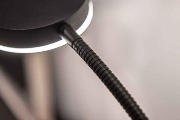 Artdelight Vloerlamp Riva 2 lichts H 180 cm zwart Artdelight Vloerlamp Riva 2 lichts H 180 cm zwart