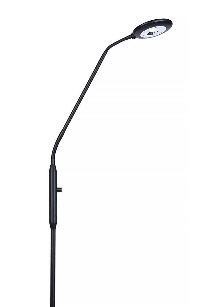 Artdelight Vloerlamp UFO H 140 cm zwart Artdelight Vloerlamp UFO H 140 cm zwart