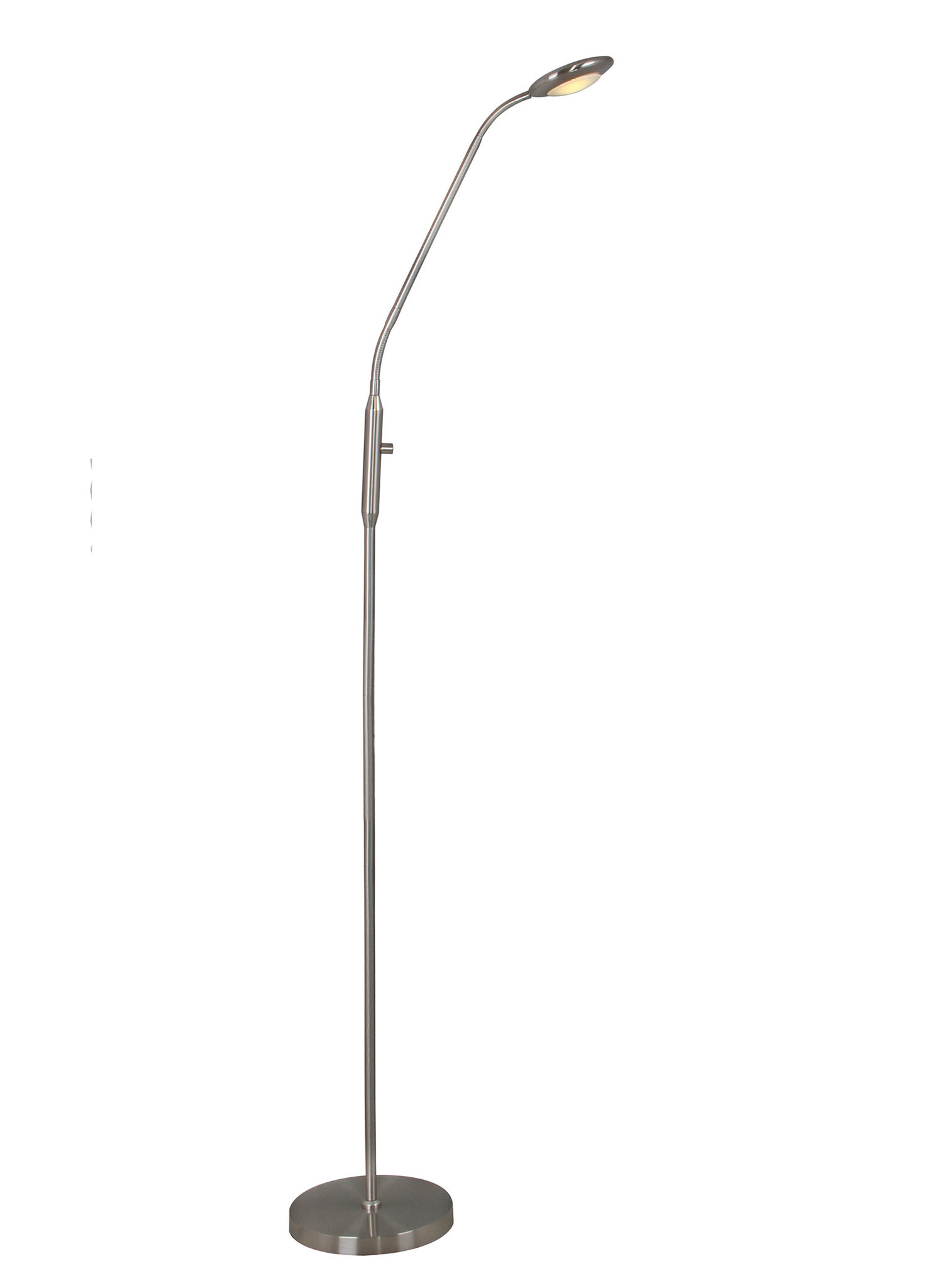 Artdelight Vloerlamp UFO H 140 cm mat chroom