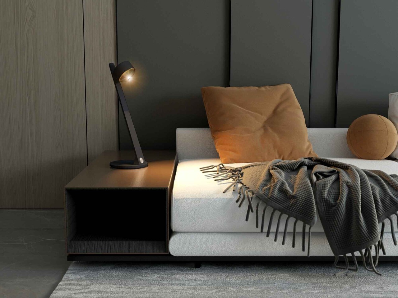 Artdelight Tafellamp Omega H 49 cm zwart Artdelight Tafellamp Omega H 49 cm zwart