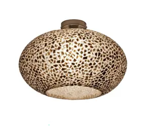 VillaFlor Plafondlamp Wangi gold Ufo Ø 40 cm beige