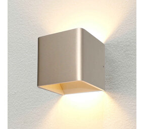 Artdelight Wandlamp Fulda 10x10 cm champagne