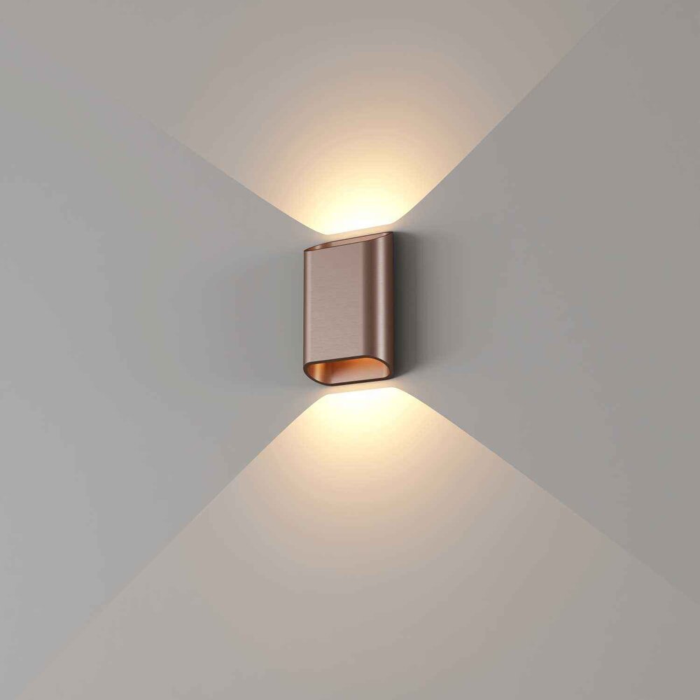 Artdelight Wandlamp Diaz Small H 15 cm koper brons Artdelight Wandlamp Diaz Small H 15 cm koper brons