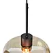 Masterlight Hanglamp Genua 5 lichts Ø 50 cm amber zwart Masterlight Hanglamp Genua 5 lichts Ø 50 cm amber zwart