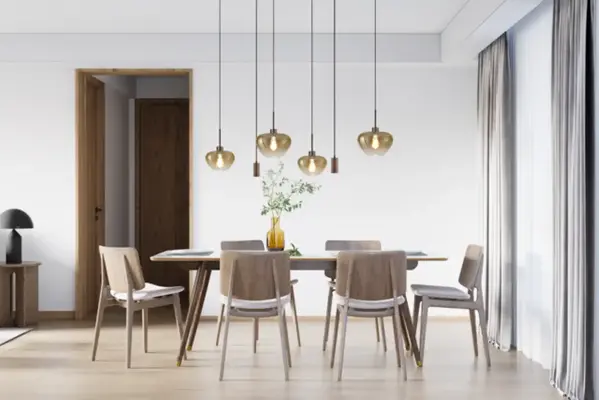 Masterlight Hanglamp Genua 4+2 lichts L 130 cm amber cacao Masterlight Hanglamp Genua 4+2 lichts L 130 cm amber cacao