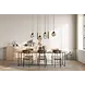 Masterlight Hanglamp Lava 4+2 lichts L 130 cm amber zwart Masterlight Hanglamp Lava 4+2 lichts L 130 cm amber zwart