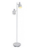 Vloerlamp Twinkle 2 lichts H 150 cm wit
