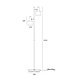 Artdelight Vloerlamp Twinkle 2 lichts H 150 cm wit Artdelight Vloerlamp Twinkle 2 lichts H 150 cm wit