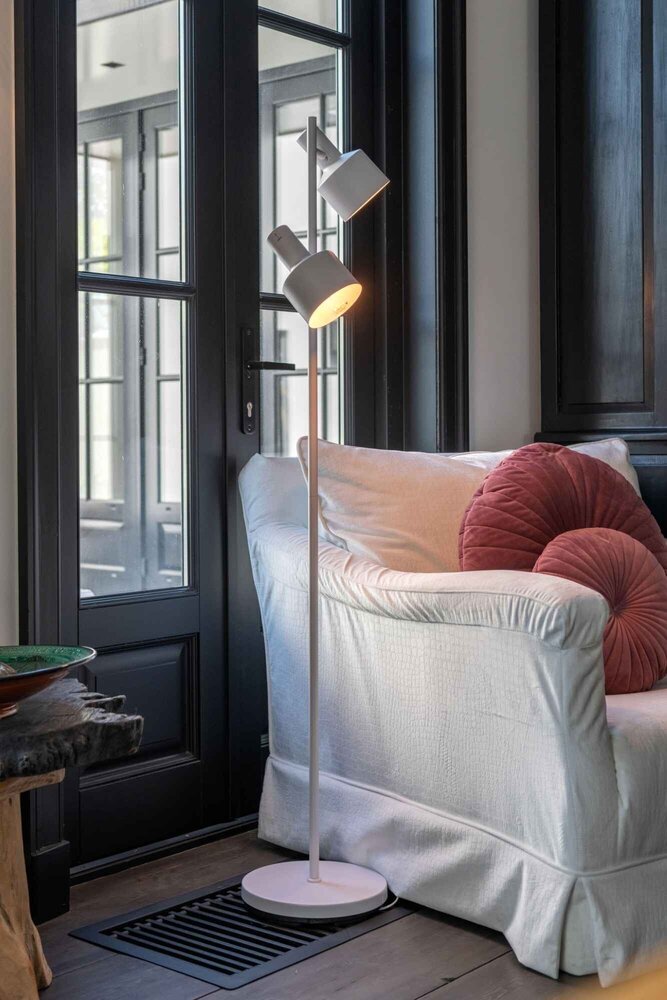 Artdelight Vloerlamp Twinkle 2 lichts H 150 cm wit