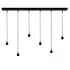 Hanglamp Talana 6 lichts L 130 cm zwart