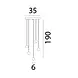 Masterlight Hanglamp Talana 5 lichts Ø 35 cm zwart Masterlight Hanglamp Talana 5 lichts Ø 35 cm zwart