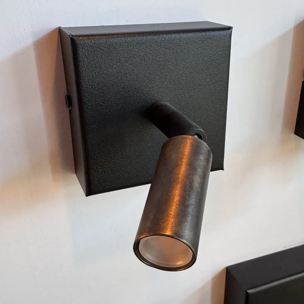 Masterlight Spot Tubo 1 lichts zwart antiek brons