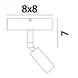 Masterlight Spot Tubo 1 lichts zwart mat goud Masterlight Spot Tubo 1 lichts zwart mat goud