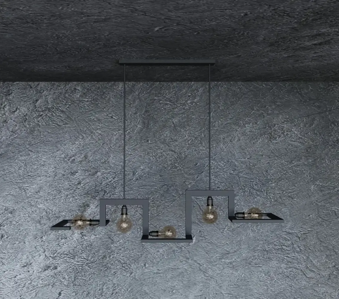 Ztahl Hanglamp Tortona L 150 cm zwart Ztahl Hanglamp Tortona L 150 cm zwart