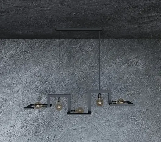 Ztahl Hanglamp Tortona L 150 cm zwart Ztahl Hanglamp Tortona L 150 cm zwart