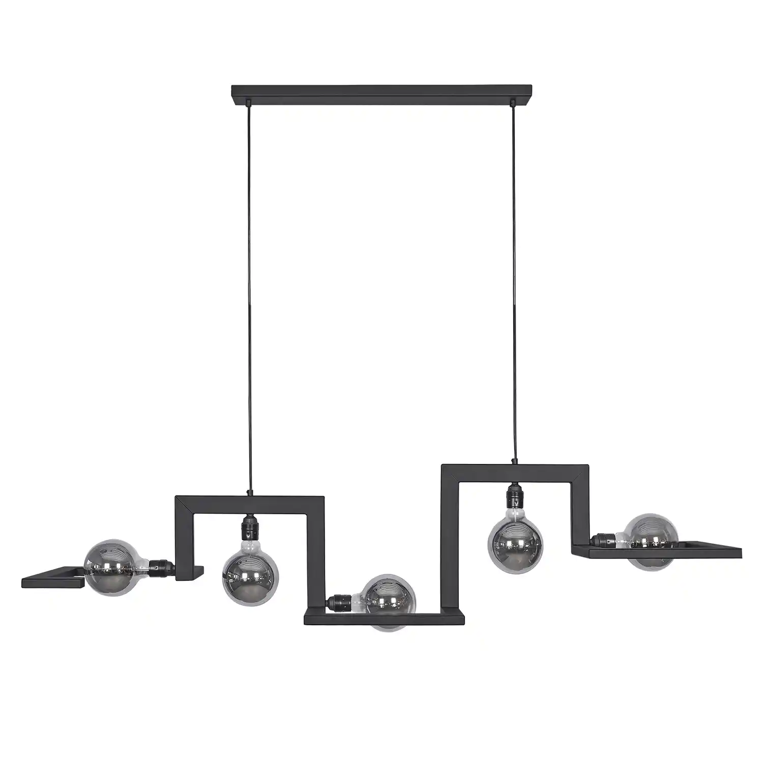 Ztahl Hanglamp Tortona L 150 cm zwart