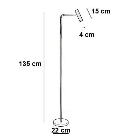 Freelight Vloerlamp Undici 1 lichts H 135 cm beige Freelight Vloerlamp Undici 1 lichts H 135 cm beige