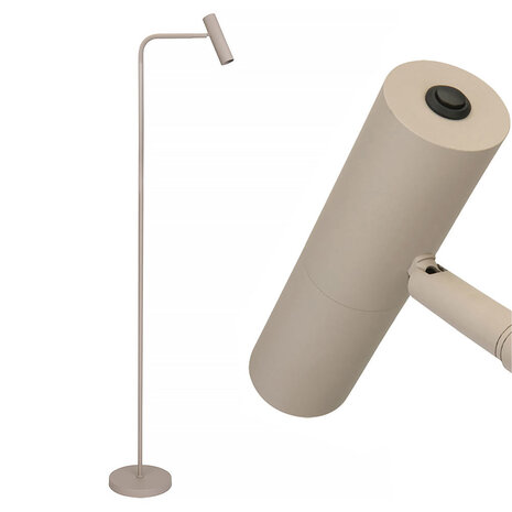 Freelight Vloerlamp Undici 1 lichts H 135 cm beige Freelight Vloerlamp Undici 1 lichts H 135 cm beige