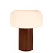 Lucide KENAN - Tafellamp - Ø 22 cm - 1xE14 - Donkere Houtlook