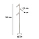 Freelight Vloerlamp Undici 3 lichts H 165 cm zwart Freelight Vloerlamp Undici 3 lichts H 165 cm zwart