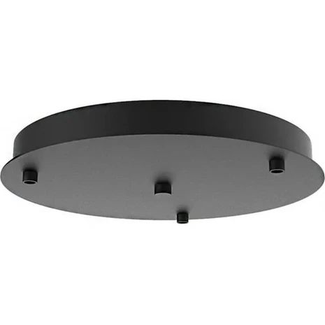 Ylumen Plafondplaat Ø 30 cm met 3 gaten zwart Ylumen Plafondplaat Ø 30 cm met 3 gaten zwart