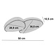 Freelight Plafondlamp Organico L 58 cm wit Freelight Plafondlamp Organico L 58 cm wit