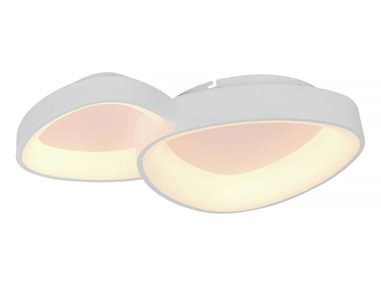 Freelight Plafondlamp Organico L 58 cm wit