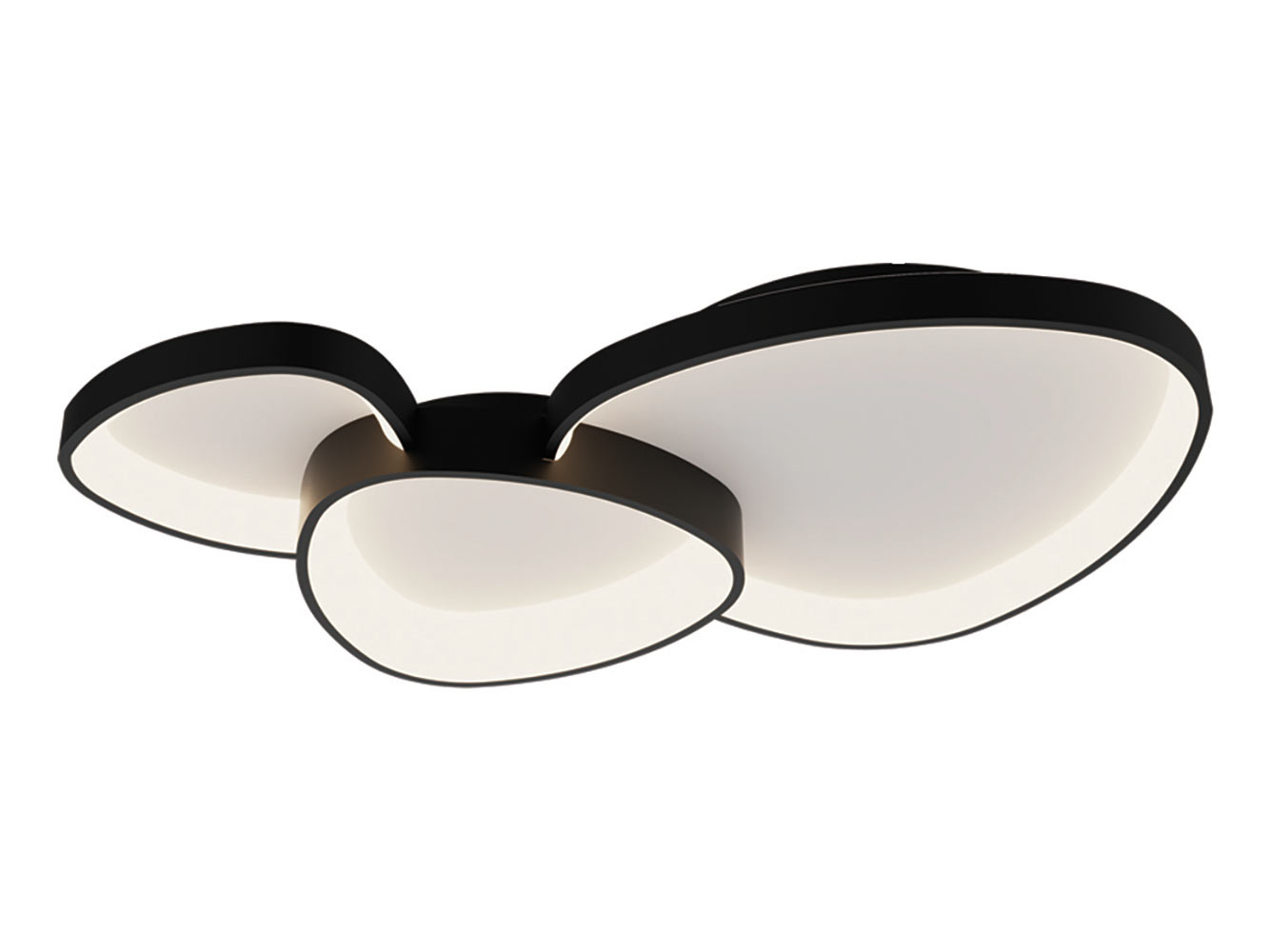 Freelight Plafondlamp Organico L 90 cm zwart