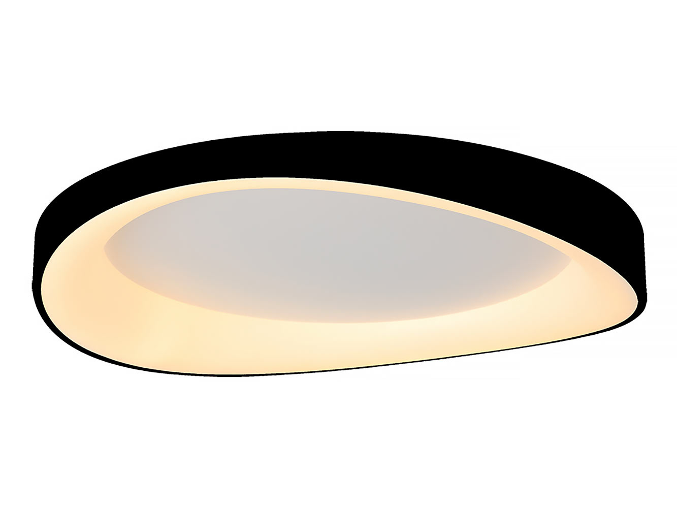 Freelight Plafondlamp Duna Ø 60 cm zwart