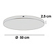 Ylumen Plafondplaat Ø 50 cm zonder gaten beige Ylumen Plafondplaat Ø 50 cm zonder gaten beige