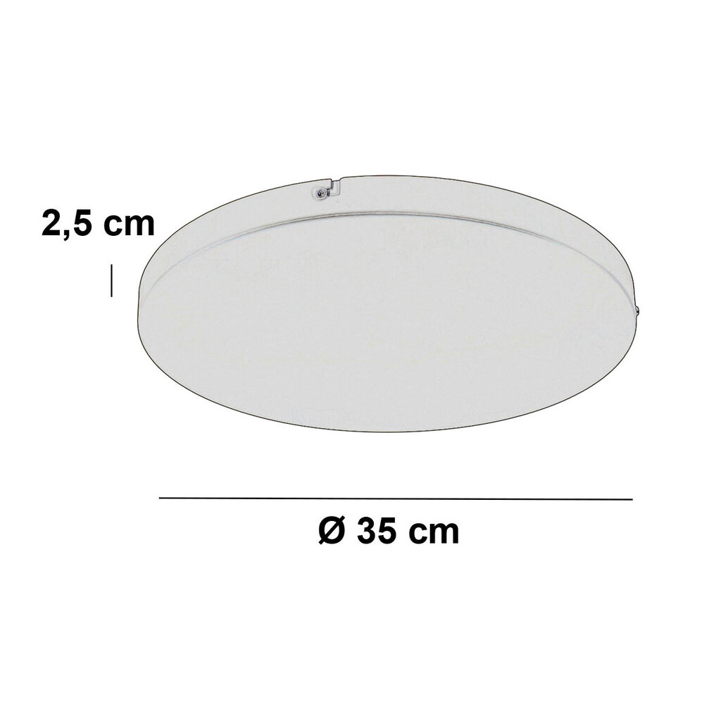 Ylumen Plafondplaat Ø 35 cm zonder gaten beige