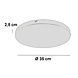 Ylumen Plafondplaat Ø 35 cm zonder gaten beige Ylumen Plafondplaat Ø 35 cm zonder gaten beige