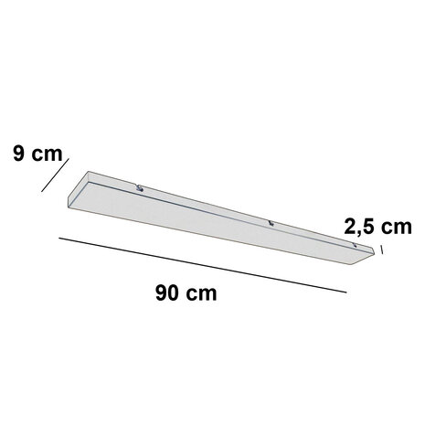 Ylumen Plafondplaat 90 x 9 cm zonder gaten beige