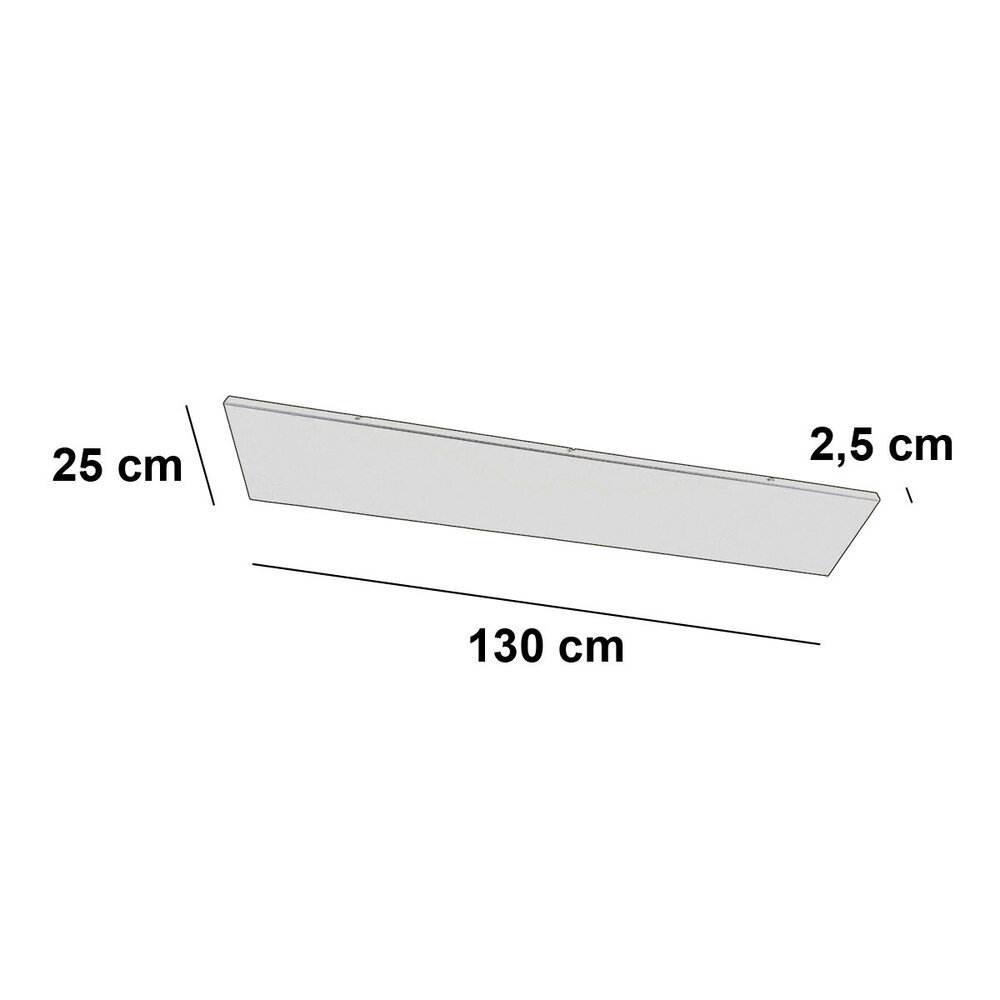 Ylumen Plafondplaat 130 x 25 cm zonder gaten beige