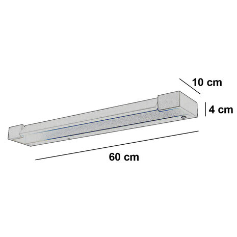 Freelight Wandlamp Parete L 60 cm zwart