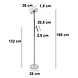 Freelight Vloerlamp Stanza 2 lichts H 180 cm zwart Freelight Vloerlamp Stanza 2 lichts H 180 cm zwart