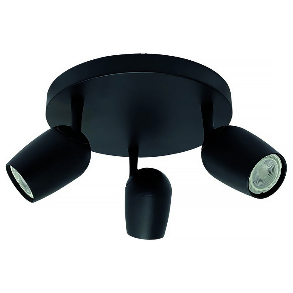 Freelight Spot Trova 3 lichts Ø 25 cm zwart